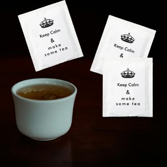 Keep  Calm - make tea  -Tea Bag Drink Mix