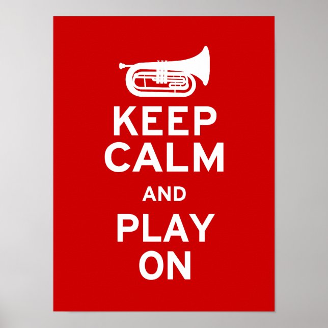 Keep Calm - Marching Baritone Poster (Front)