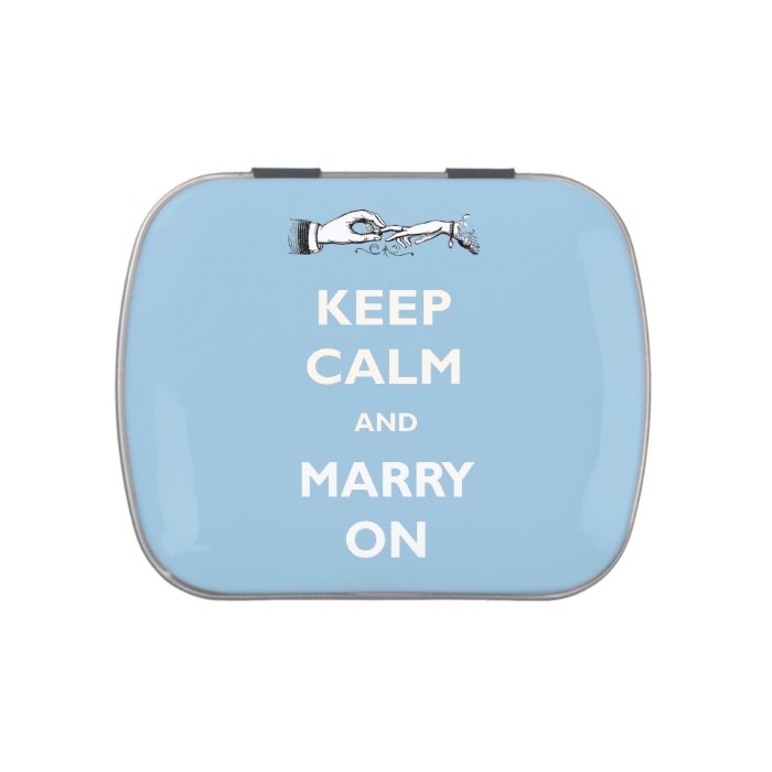 Keep Calm Marry On Candy Tin