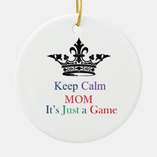 Keep Calm Mom Ceramic Ornament
