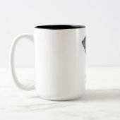 Keep Calm Mosaic Artist Two-Tone Coffee Mug (Left)