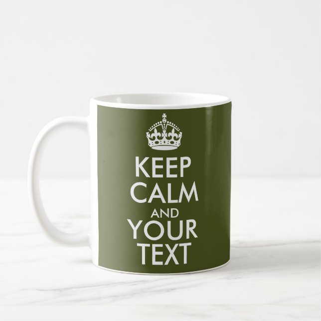 Keep Calm Mug Custom Design Personalized Gift (Left)