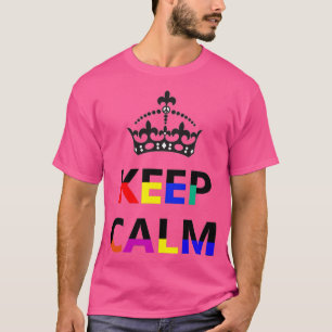 Keep Calm No Stress Colorful Positive Quotes T-Shirt
