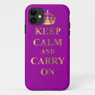 Keep calm on any color iPhone 11 case