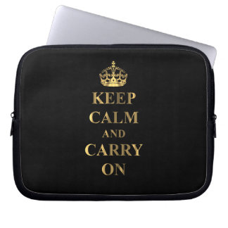 Keep calm on any color laptop sleeve
