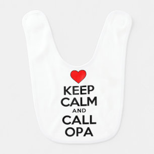 Keep Calm Opa Bib