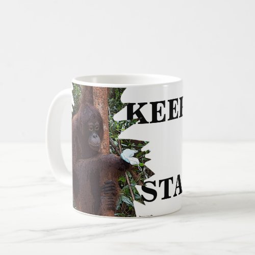 Keep Calm Orangutan Wildlife Coffee Mug