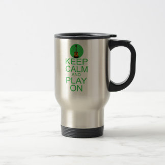 Keep Calm Parody Guitar Travel Mug