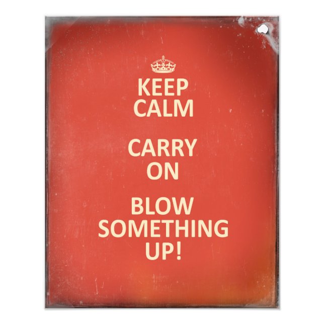 Keep Calm Photo Print (Front)