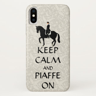 Keep Calm & Piaffe On Dressage iPhone X Case