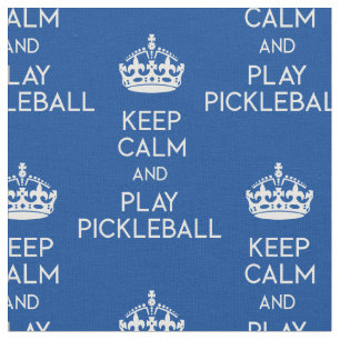 Keep calm - pickleball (custom size and colour) fabric