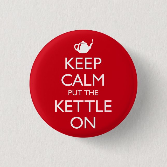 Keep Calm Pinback Button (Front)