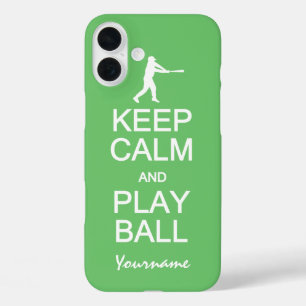 Keep Calm & Play Ball custom color cases