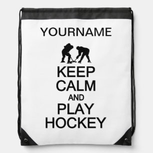 Keep Calm & Play Hockey custom color bag