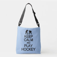 Keep Calm & Play Hockey custom color bags