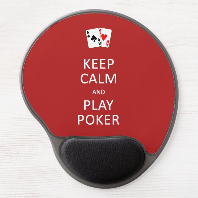 KEEP CALM & PLAY POKER custom mousepad (Front)