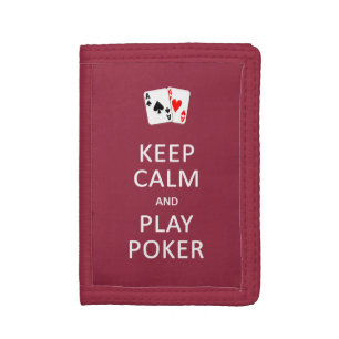 KEEP CALM & PLAY POKER custom wallets
