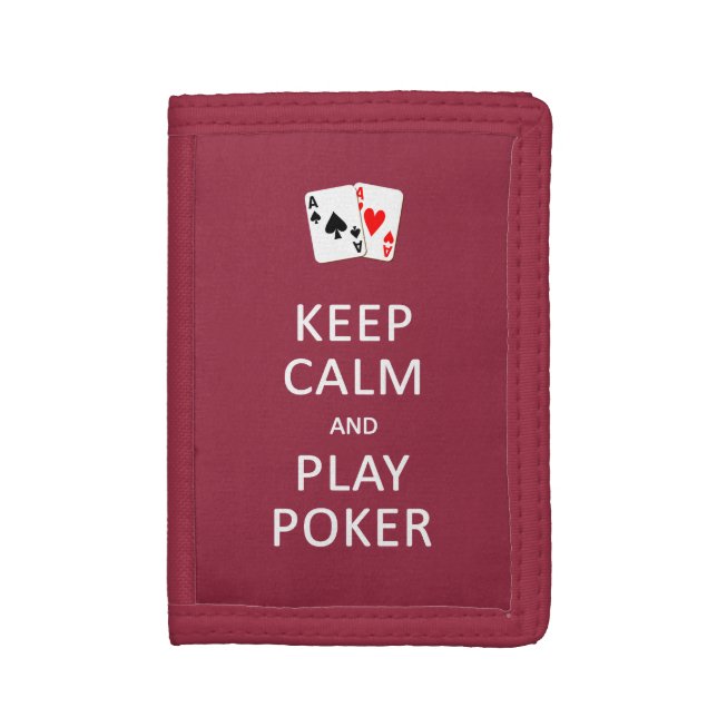 KEEP CALM & PLAY POKER custom wallets (Front Vertical)