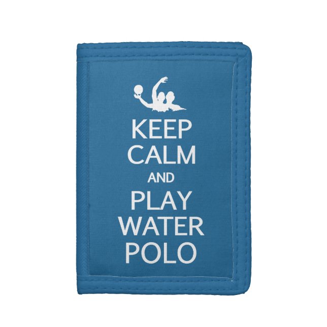 Keep Calm & Play Water Polo wallets (Front Vertical)