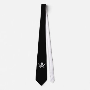 Keep calm & plunder on neck tie