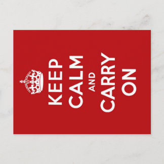 Keep Calm Postcard