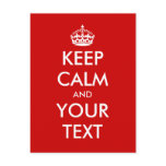 Keep calm postcard template | Customizable design Keep calm postcard template | Customizable design