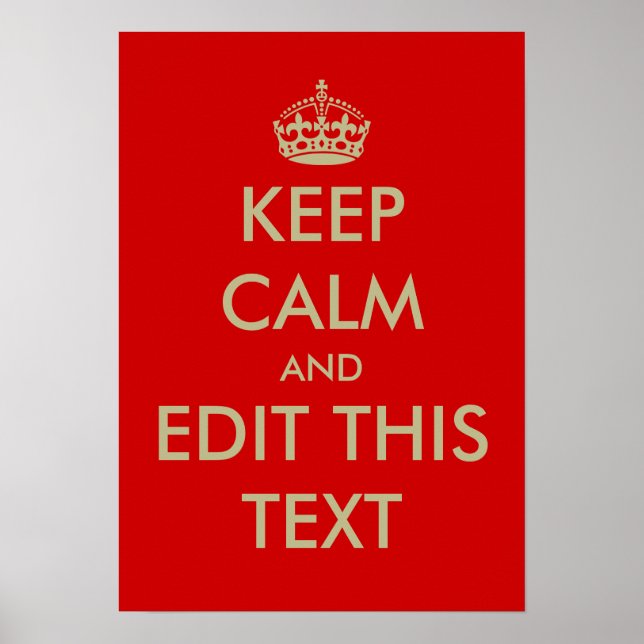 Keep calm posters (Front)