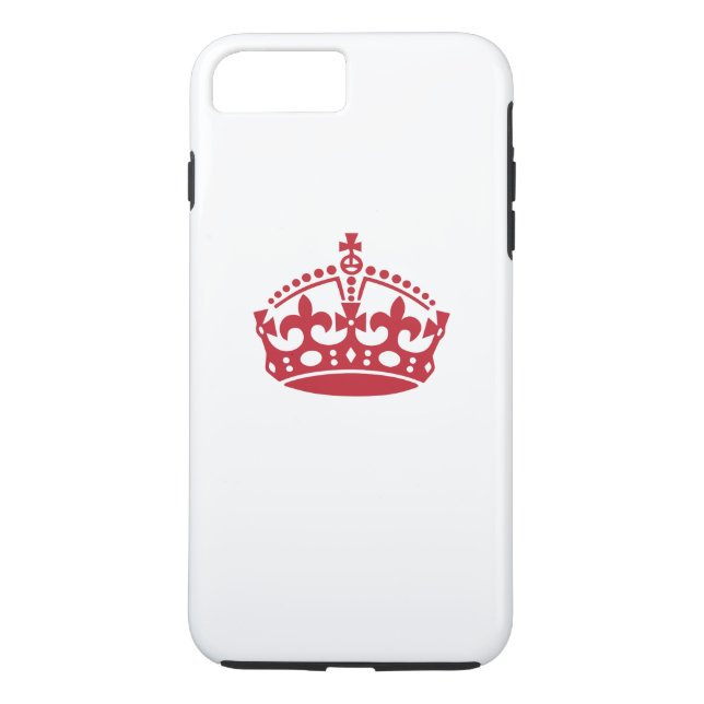 Keep calm red victory crown Case-Mate iPhone case (Back)