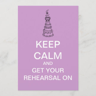 Keep Calm Rehearsal Dinner Invitation