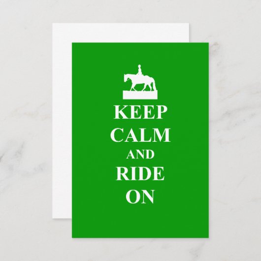 Keep calm & ride on (Front/Back)