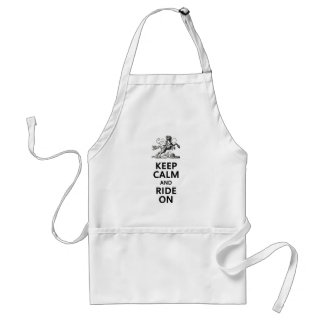 Keep Calm & Ride On Adult Apron