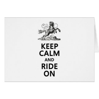 Keep Calm & Ride On Cards