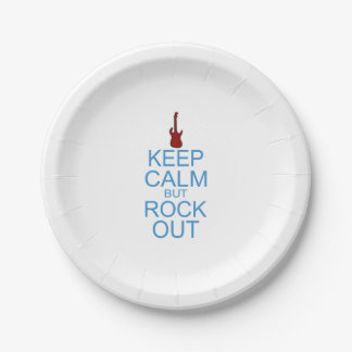 Keep Calm Rock Out – Parody - Pick Your Background Paper Plates
