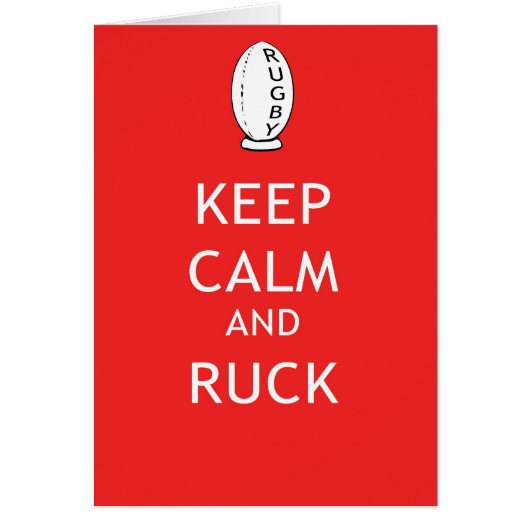 Keep Calm & Ruck Cards (Front)