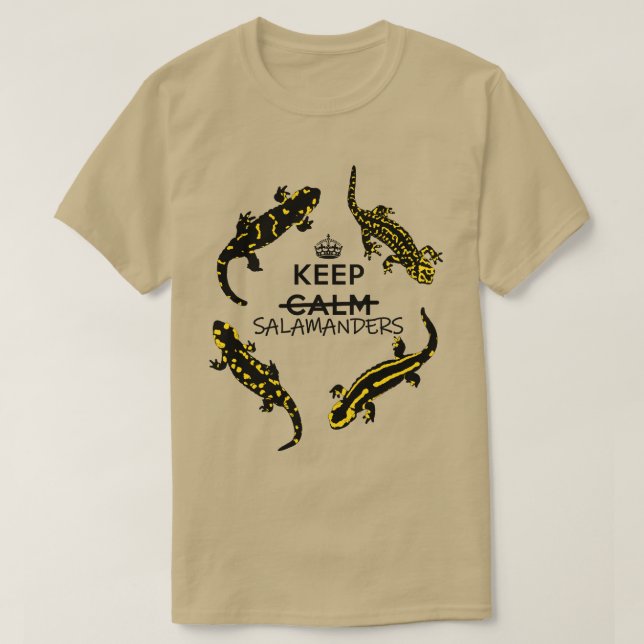Keep Calm/Salamanders T-Shirt (Design Front)