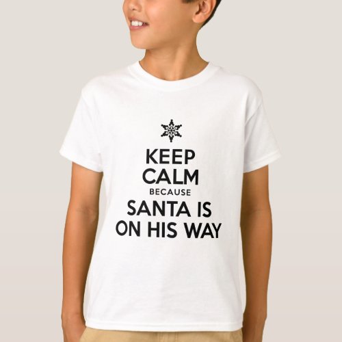 Keep Calm Santa T_Shirt