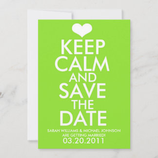 Keep Calm & Save the Date