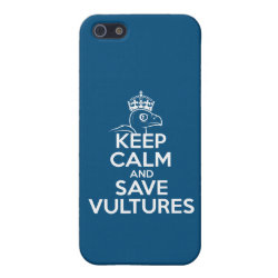 Keep Calm & Save Vultures Case Savvy iPhone 5 Matte Finish Case