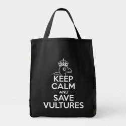 Keep Calm & Save Vultures Grocery Tote