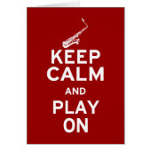 Keep Calm Saxophone (Front)