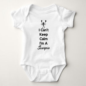 Keep Calm Scorpio Baby Bodysuit