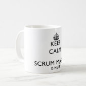 Keep Calm Scrum Master is here Coffee Mug (Front Left)