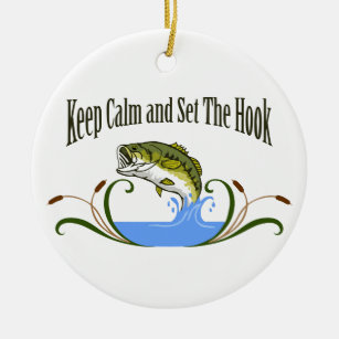 Keep Calm Set Hook Ceramic Ornament
