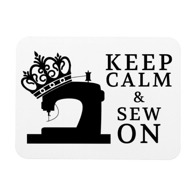 Keep Calm Sew On Magnet (Horizontal)