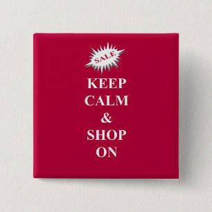 "keep calm & shop on" button