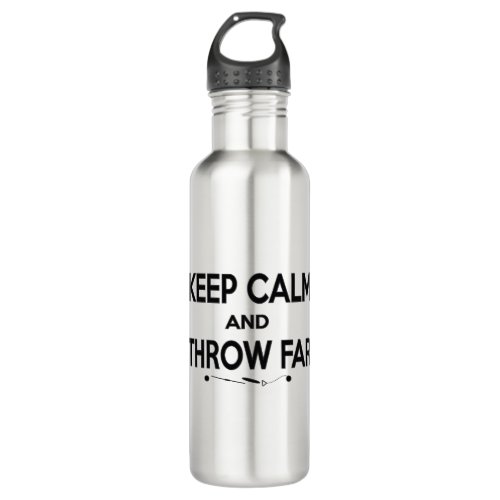 Keep Calm Shot Put Discus Hammer Water Bottle