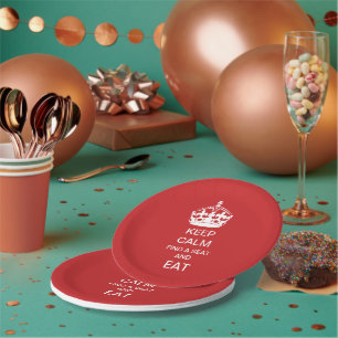 KEEP CALM Shut Up and EAT Plate