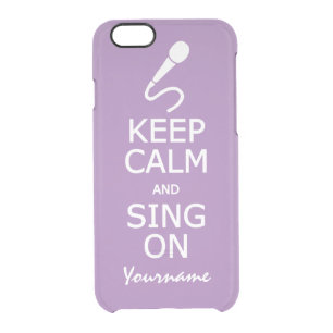 Keep Calm & Sing On custom color cases