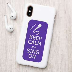 Keep Calm & Sing On custom name & color Patch