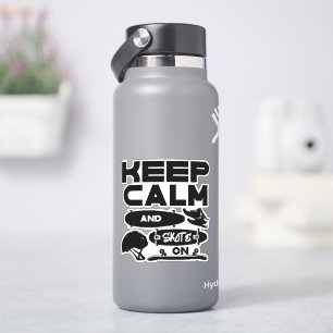 Keep Calm Skate On 4" Kiss Cut Vinyl Sticker
